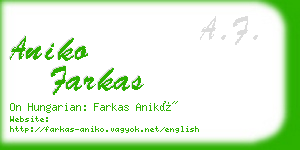 aniko farkas business card